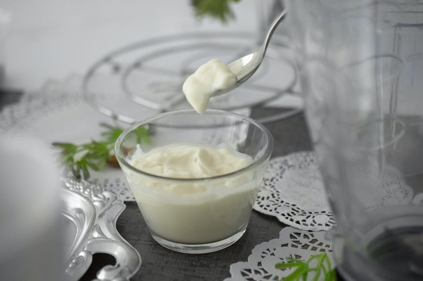 Spoon with Greek Yogurt